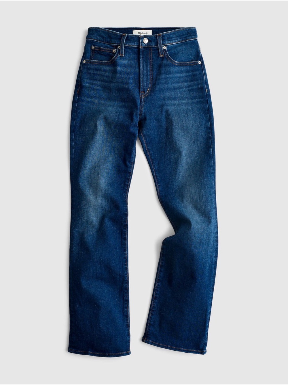 Madewell Tall Flare Crop Jean in Super Stretch Denim
